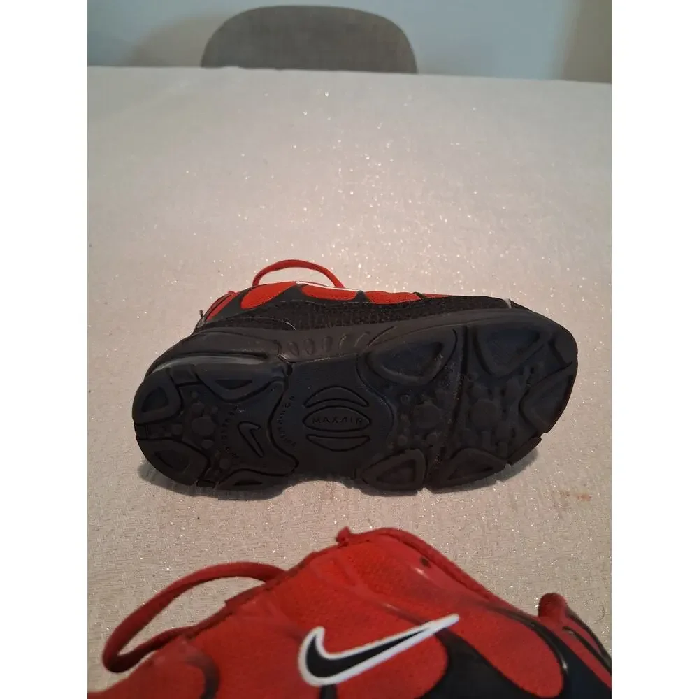 Nike Little Air Max Plus TD University Red Black CI5651-600 Size 7C No Insoles